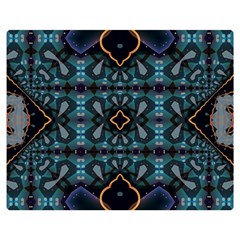 Blue Pattern Double Sided Flano Blanket (medium) 