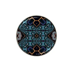 Blue Pattern Hat Clip Ball Marker