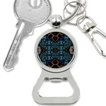 Blue pattern Bottle Opener Key Chain Front