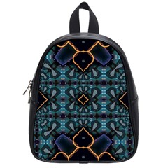 Blue Pattern School Bag (small)