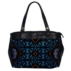 Blue Pattern Oversize Office Handbag