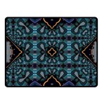 Blue pattern Fleece Blanket (Small) 50 x40  Blanket Front