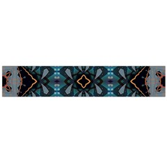 Blue Pattern Large Flano Scarf 