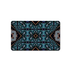 Blue Pattern Magnet (name Card) by Dazzleway