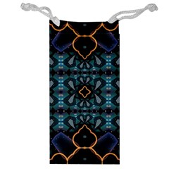 Blue Pattern Jewelry Bag by Dazzleway