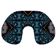 Blue Pattern Travel Neck Pillow by Dazzleway