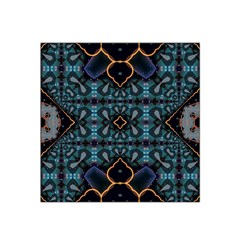 Blue Pattern Satin Bandana Scarf by Dazzleway