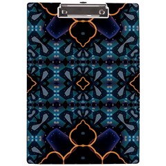 Blue Pattern A4 Clipboard by Dazzleway