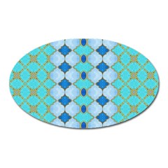 Turquoise Oval Magnet by Dazzleway