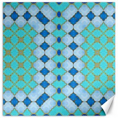 Turquoise Canvas 12  X 12  by Dazzleway