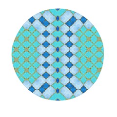 Turquoise Mini Round Pill Box by Dazzleway