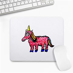 Unicorn Sketchy Style Drawing Large Mousepads by dflcprintsclothing