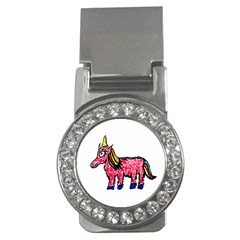 Unicorn Sketchy Style Drawing Money Clips (cz)  by dflcprintsclothing