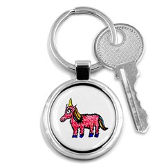 Unicorn Sketchy Style Drawing Key Chain (round) by dflcprintsclothing