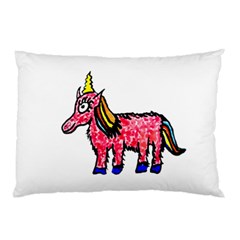 Unicorn Sketchy Style Drawing Pillow Case by dflcprintsclothing