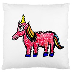 Unicorn Sketchy Style Drawing Large Cushion Case (one Side) by dflcprintsclothing