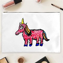 Unicorn Sketchy Style Drawing Cosmetic Bag (xxl)