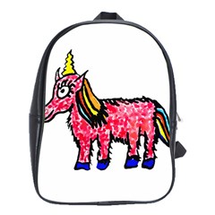 Unicorn Sketchy Style Drawing School Bag (xl)