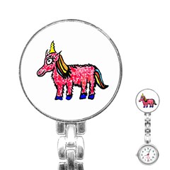 Unicorn Sketchy Style Drawing Stainless Steel Nurses Watch by dflcprintsclothing