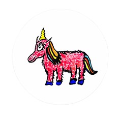 Unicorn Sketchy Style Drawing Mini Round Pill Box by dflcprintsclothing