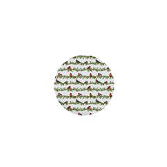 Bullfinches On The Branches 1  Mini Buttons by SychEva