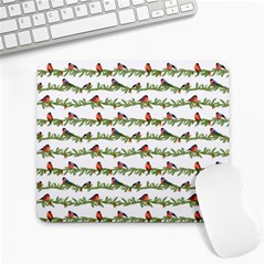 Bullfinches On The Branches Large Mousepads by SychEva