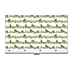 Bullfinches On The Branches Business Card Holder by SychEva