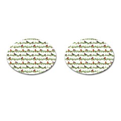 Bullfinches On The Branches Cufflinks (oval) by SychEva