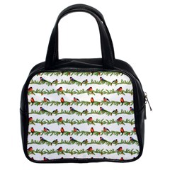 Bullfinches On The Branches Classic Handbag (two Sides) by SychEva