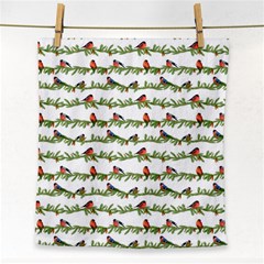 Bullfinches On The Branches Face Towel by SychEva