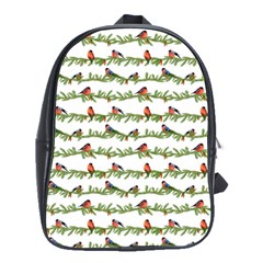 Bullfinches On The Branches School Bag (large) by SychEva