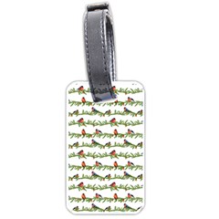 Bullfinches On The Branches Luggage Tag (one Side) by SychEva