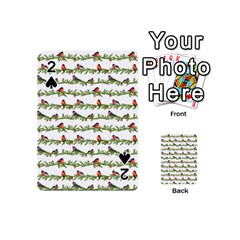 Bullfinches On The Branches Playing Cards 54 Designs (mini) by SychEva