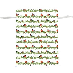 Bullfinches On The Branches  Lightweight Drawstring Pouch (xl) by SychEva