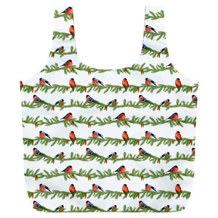 Bullfinches On The Branches Full Print Recycle Bag (XXXL)