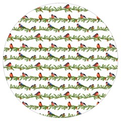 Bullfinches On The Branches Round Trivet by SychEva