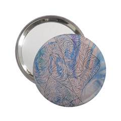 Convoluted Patterns 2 25  Handbag Mirrors by kaleidomarblingart