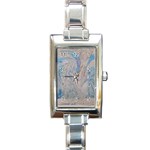 Convoluted patterns Rectangle Italian Charm Watch Front