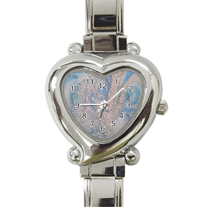 Convoluted patterns Heart Italian Charm Watch