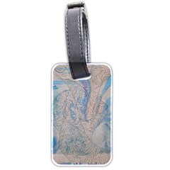 Convoluted Patterns Luggage Tag (two Sides) by kaleidomarblingart