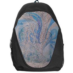 Convoluted Patterns Backpack Bag by kaleidomarblingart