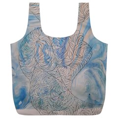 Convoluted Patterns Full Print Recycle Bag (xl) by kaleidomarblingart