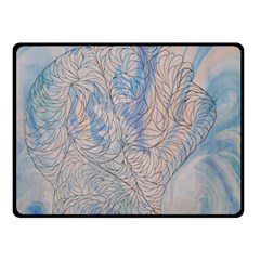 Convoluted Patterns Fleece Blanket (small) by kaleidomarblingart