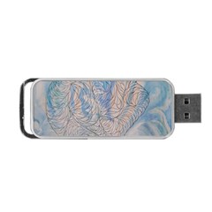 Convoluted Patterns Portable Usb Flash (one Side) by kaleidomarblingart