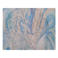 Convoluted Patterns Double Sided Flano Blanket (large)  by kaleidomarblingart