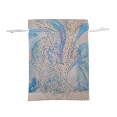 Convoluted Patterns Lightweight Drawstring Pouch (l) by kaleidomarblingart