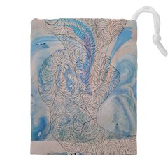 Convoluted Patterns Drawstring Pouch (5xl) by kaleidomarblingart