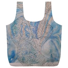 Convoluted Patterns Full Print Recycle Bag (xxxl) by kaleidomarblingart