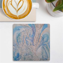 Convoluted Patterns Uv Print Square Tile Coaster 