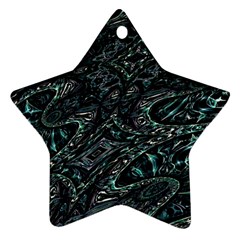 Emerald Distortion Ornament (star) by MRNStudios